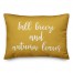 Fall Breeze And Autumn Leaves in Mustard 14x20 Spun Poly Pillow