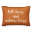 Fall Breeze And Autumn Leaves in Orange 14x20 Spun Poly Pillow