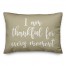 I Am Thankful For Every Moment in Beige 14x20 Spun Poly Pillow