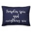 Pumpkin Spice And Everything Nice in Navy 14x20 Spun Poly Pillow