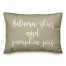 Autumn Skies And Pumpkin Pies in Beige 14x20 Spun Poly Pillow