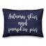 Autumn Skies And Pumpkin Pies in Navy 14x20 Spun Poly Pillow