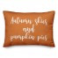 Autumn Skies And Pumpkin Pies in Orange 14x20 Spun Poly Pillow