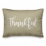 Thankful in Beige 14x20 Spun Poly Pillow