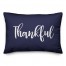 Thankful in Navy 14x20 Spun Poly Pillow