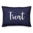 Treat in Navy 14x20 Spun Poly Pillow