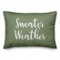 Sweater Weather in Green 14x20 Spun Poly Pillow