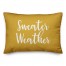 Sweater Weather in Mustard 14x20 Spun Poly Pillow
