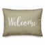 Welcome in Beige 14x20 Spun Poly Pillow