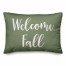Welcome Fall in Green 14x20 Spun Poly Pillow