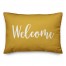 Welcome in Mustard 14x20 Spun Poly Pillow