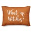 What Up, Witches? in Orange 14x20 Spun Poly Pillow