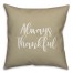 Always Thankful in Beige 18x18 Spun Poly Pillow