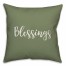 Blessings in Green 18x18 Spun Poly Pillow