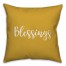 Blessings in Mustard 18x18 Spun Poly Pillow