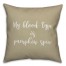 My Blood Type Is Pumpkin Spice in Beige 18x18 Spun Poly Pillow