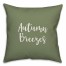 Autumn Breezes in Green 18x18 Spun Poly Pillow