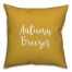 Autumn Breezes in Mustard 18x18 Spun Poly Pillow