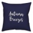 Autumn Breezes in Navy 18x18 Spun Poly Pillow
