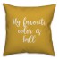 My Favorite Color Is Fall in Mustard 18x18 Spun Poly Pillow