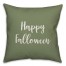 Happy Falloween in Green 18x18 Spun Poly Pillow