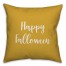 Happy Falloween in Mustard 18x18 Spun Poly Pillow