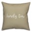 Family Time in Beige 18x18 Spun Poly Pillow