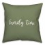 Family Time in Green 18x18 Spun Poly Pillow