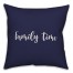 Family Time in Navy 18x18 Spun Poly Pillow