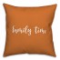 Family Time in Orange 18x18 Spun Poly Pillow