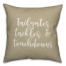 Tailgates, Tackles, & Touchdowns in Beige 18x18 Spun Poly Pillow