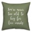 You're Never Too Old For Free Candy in Green 18x18 Spun Poly Pillow