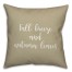 Fall Breeze And Autumn Leaves in Beige 18x18 Spun Poly Pillow