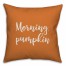 Morning, Pumpkin in Orange 18x18 Spun Poly Pillow