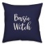 Basic Witch in Navy 18x18 Spun Poly Pillow