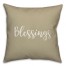 Blessings in Beige 18x18 Spun Poly Pillow Cover