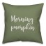 Morning, Pumpkin in Green 18x18 Spun Poly Pillow Cover