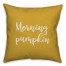 Morning, Pumpkin in Mustard 18x18 Spun Poly Pillow Cover