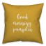Good Morning, Pumpkin in Mustard 18x18 Spun Poly Pillow Cover