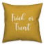 Trick Or Treat in Mustard 18x18 Spun Poly Pillow Cover