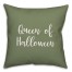 Queen Of Halloween in Green 18x18 Spun Poly Pillow Cover