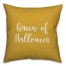 Queen Of Halloween in Mustard 18x18 Spun Poly Pillow Cover