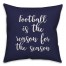 Football Is The Reason For The Season in Navy 18x18 Spun Poly Pillow Cover