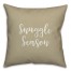 Snuggle Season in Beige 18x18 Spun Poly Pillow Cover