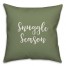 Snuggle Season in Green 18x18 Spun Poly Pillow Cover