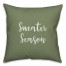 Sweater Season in Green 18x18 Spun Poly Pillow Cover