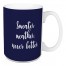 Sweater Weather Never Better in Navy 15 oz Mug