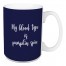 My Blood Type Is Pumpkin Spice in Navy 15 oz Mug