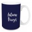 Autumn Breezes in Navy 15 oz Mug