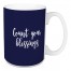 Count Your Blessings in Navy 15 oz Mug
